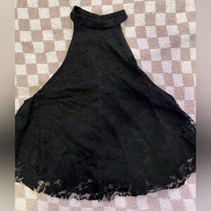 Love Culture Black Lace Halter Top